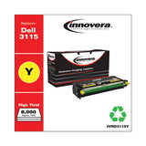 Remanufactured Yellow High-yield Toner, Replacement For Dell 3115 (310-8401), 8,000 Page-yield