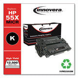 Remanufactured Black High-yield Micr Toner, Replacement For Hp 55xm (ce255xm), 12,500 Page-yield