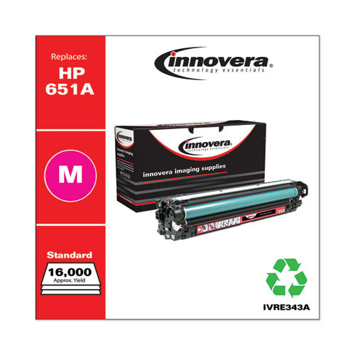 Remanufactured Magenta Toner, Replacement For Hp 651a (ce343a), 13,500 Page-yield