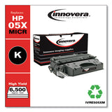 Remanufactured Black High-yield Micr Toner, Replacement For Hp 05xm (ce505xm), 6,500 Page-yield