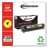 Remanufactured Yellow Toner, Replacement For Hp 131a (cf212a), 1,800 Page-yield