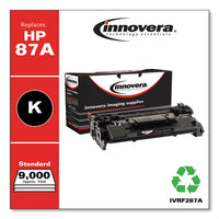 Remanufactured Black Toner, Replacement For Hp 87a (cf287a), 9,000 Page-yield