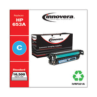 Remanufactured Cyan Toner, Replacement For Hp 653a (cf321a), 16,500 Page-yield