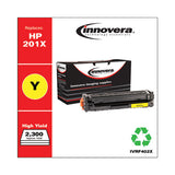 Remanufactured Yellow High-yield Toner, Replacement For Hp 201x (cf402x), 2,300 Page-yield