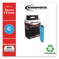 Remanufactured Cyan High-yield Ink, Replacement For Epson T410xl (t410xl220), 650 Page-yield