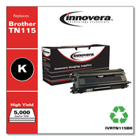 Remanufactured Black High-yield Toner, Replacement For Brother Tn115bk, 5,000 Page-yield