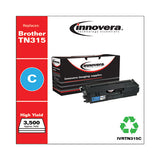 Remanufactured Cyan High-yield Toner, Replacement For Brother Tn315c, 3,500 Page-yield