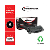 Remanufactured Black Toner, Replacement For Brother Tn620, 3,000 Page-yield