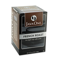 Coffee Pods, French Roast, Single Cup, 14-box