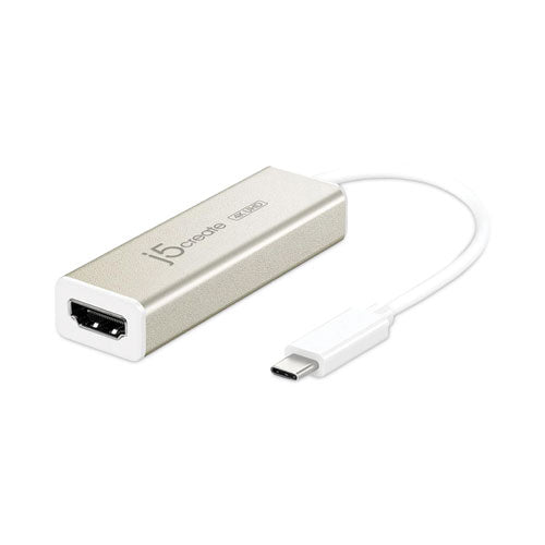 Usb-c To Hdmi Adapter, 5.71", Silver-white