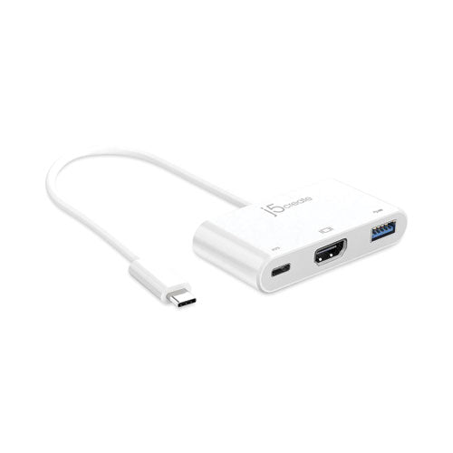 Usb-c To Hdmi-usb Adapter, 7.87", White