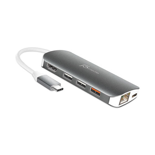 Usb-c Multiport Adapter, Gray-white