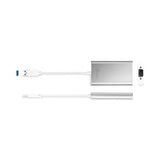 Usb To Vga Adapter, 5.91", Silver-white