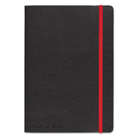 Black Soft Cover Notebook, Wide-legal Rule, Black Cover, 8.25 X 5.75, 71 Sheets