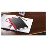 Casebound Notebooks, Wide-legal Rule, Black Cover, 8.25 X 5.68, 96 Sheets