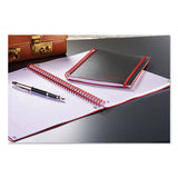 Twin Wire Poly Cover Notebook, Wide-legal Rule, Black Cover, 11 X 8.5, 70 Sheets