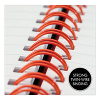 Twinwire Hardcover Notebook, Wide-legal Rule, Black Cover, 11 X 8.5, 70 Sheets