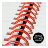 Twinwire Hardcover Notebook, Wide-legal Rule, Black Cover, 11 X 8.5, 70 Sheets