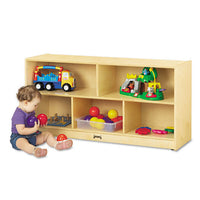 Low Single Mobile Storage Unit, 48w X 15d X 29.5h, White