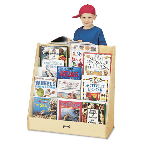 Pick-a-book Stand Wish Flush Back, 30w X 13.5d X 27.5h, Birch