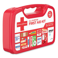 All-purpose First Aid Kit, 160 Pieces, Plastic Case