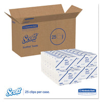 Pro Scottfold Towels, 9 2-5 X 12 2-5, White, 175 Towels-pack, 25 Packs-carton