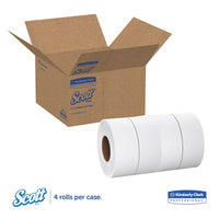 Essential Jrt Jumbo Roll Bathroom Tissue, Septic Safe, 2-ply, White, 1000 Ft, 4 Rolls-carton