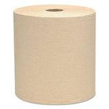 Essential Hard Roll Towels, 1.5" Core, 8 X 800ft, Natural, 12 Rolls-carton