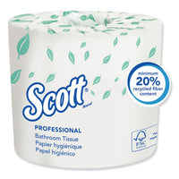 Essential Standard Roll Bathroom Tissue, Septic Safe, 1-ply, White, 1210 Sheets-roll, 80 Rolls-carton