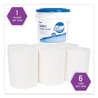 Wipers For Wettask System, Bleach, Disinfectants And Sanitizers, 6 X 12, 840-roll, 6 Rolls And 1 Bucket-carton