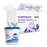 Wipers For Wettask System, Bleach, Disinfectants And Sanitizers, 6 X 12, 840-roll, 6 Rolls And 1 Bucket-carton