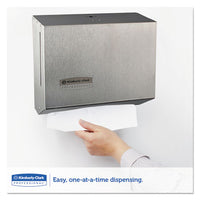 Windows Scottfold Compact Towel Dispenser, 10.6 X 4.75 X 9, Stainless Steel