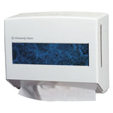 Scottfold Compact Towel Dispenser, 13.3 X 10 X 13.5 Pearl White