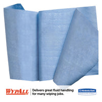 X90 Cloths, Jumbo Roll, 11 1-10 X 13 2-5, Denim Blue, 450-roll, 1 Roll-carton