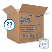 Essential Standard Roll Bathroom Tissue, Traditional, Septic Safe, 2 Ply, White, 550 Sheets-roll, 20 Rolls-carton