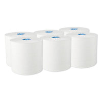 Pro Plus Hard Roll Towels, Green Harvest, 8" X 700 Ft, White, 6 Roll-carton