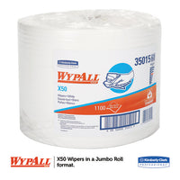 X50 Cloths, Jumbo Roll, 9 4-5 X 13 2-5, White, 1100-roll