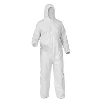 A35 Coveralls, Hooded, X-large, White, 25-carton