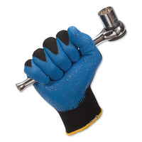 G40 Nitrile Coated Gloves, 220 Mm Length, Small-size 7, Blue, 12 Pairs