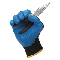 G40 Nitrile Coated Gloves, 220 Mm Length, Small-size 7, Blue, 12 Pairs