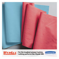 X80 Cloths With Hydroknit, Jumbo Roll, 12 1-2 X 13 2-5, Blue, 475-roll