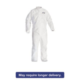 A40 Elastic-cuff & Ankle Hooded Coveralls, White, Large, 25-carton