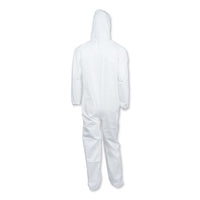 A40 Elastic-cuff & Ankle Hooded Coveralls, White, Large, 25-carton