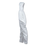 A40 Elastic-cuff & Ankle Hooded Coveralls, White, Large, 25-carton