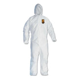 A40 Elastic-cuff And Ankles Hooded Coveralls, White, X-large, 25-case