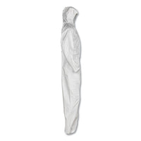 A30 Elastic-back And Cuff Hooded Coveralls, White, 2x-large, 25-carton