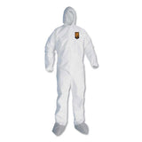 A45 Liquid-particle Protection Surface Prep-paint Coveralls, Xl, White, 25-ct