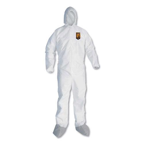 A45 Liquid-particle Protection Surface Prep-paint Coveralls, Xl, White, 25-ct