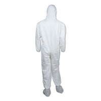 A45 Liquid-particle Protection Surface Prep-paint Coveralls, 4xl, White, 25-ct