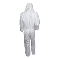 A20 Breathable Particle Protection Coveralls, Large, White, Zipper Front